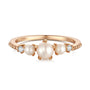 Freshwater Pearl Gold CZ Stone Ring - Whimsy | LOVE BY THE MOON