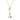 Garnet & Pearl Gold Toggle Lariat Necklace