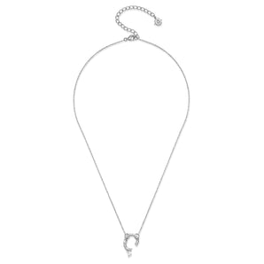 Silver Cable Chain Necklace with Charm Holder | LOVE BY THE MOON