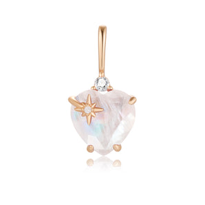Moonstone Gold Heart Pendant | LOVE BY THE MOON
