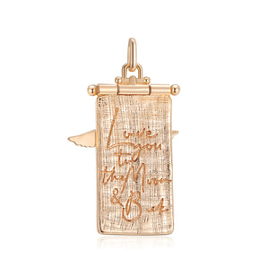 Libra Zodiac Gold Angel Opal Pendant