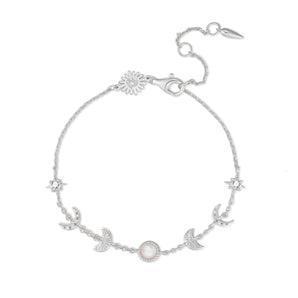Moonstone Silver Bracelet - Moon Phases | LOVE BY THE MOON