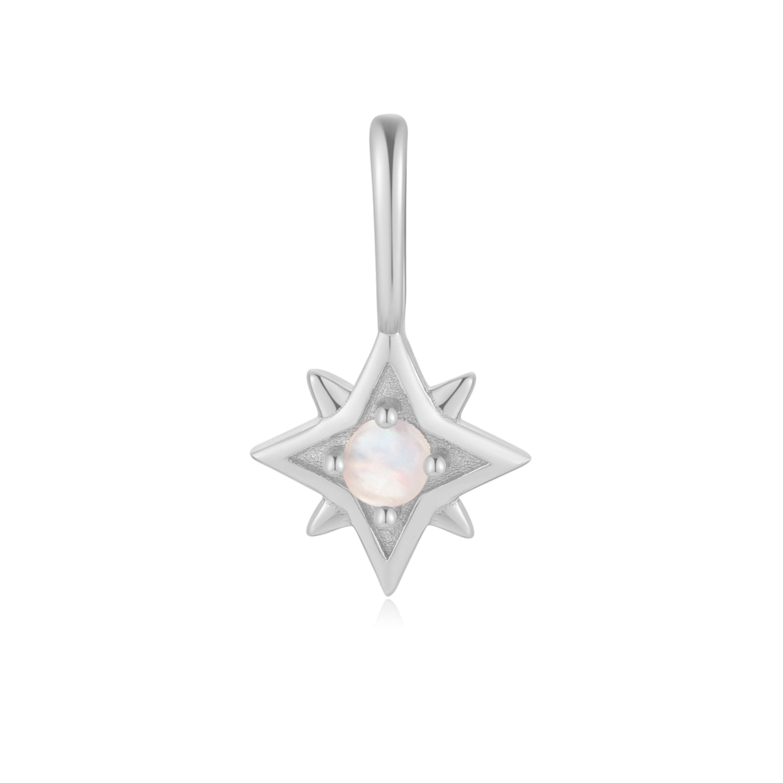 Moonstone Silver Star Pendant - Astra | LOVE BY THE MOON
