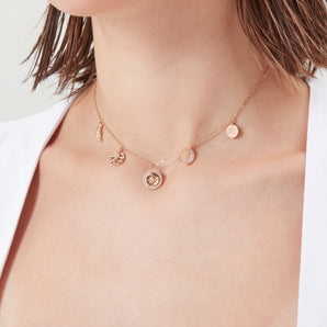 CZ Gold Choker - Love By the Moon